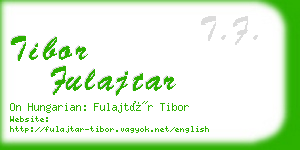 tibor fulajtar business card